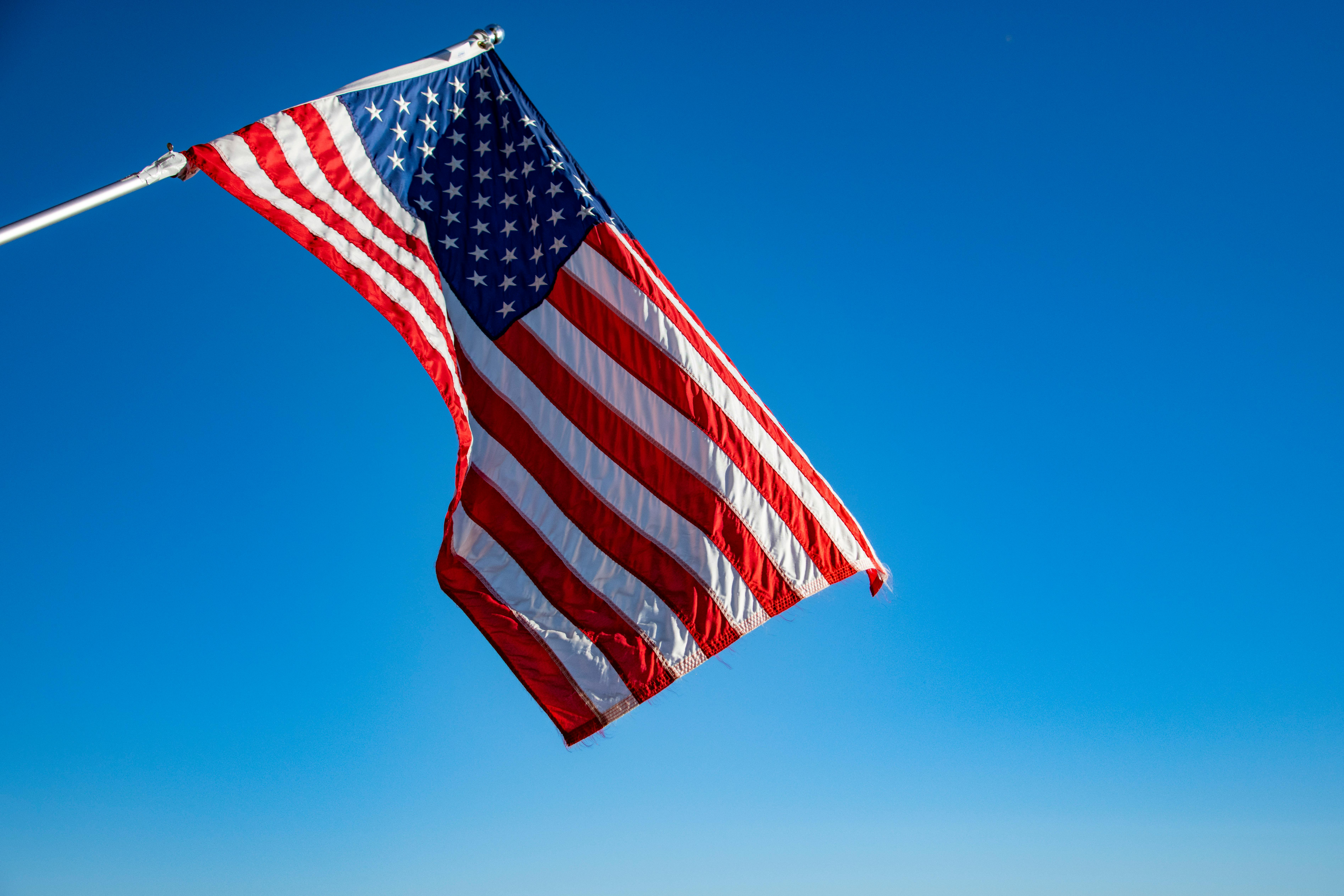 Bandera de Estados Unidos para aprender inglés